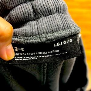 Grey under armour joggers.
